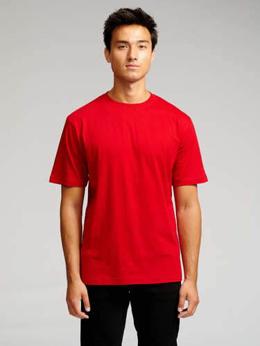 Oversized T -Shirt - Dänemarks Rot - Male - TeeShoppen - Modalova