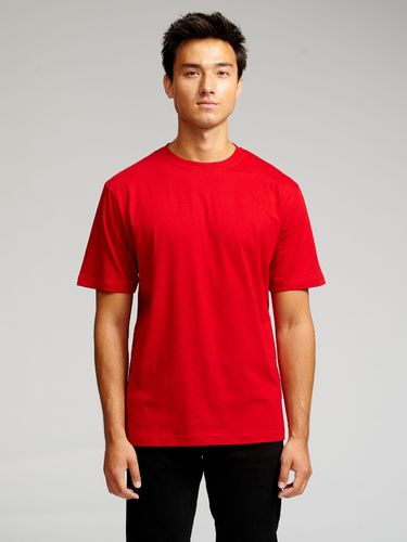 Oversized T -Shirt - Dänemarks Rot - Mann - TeeShoppen - Modalova