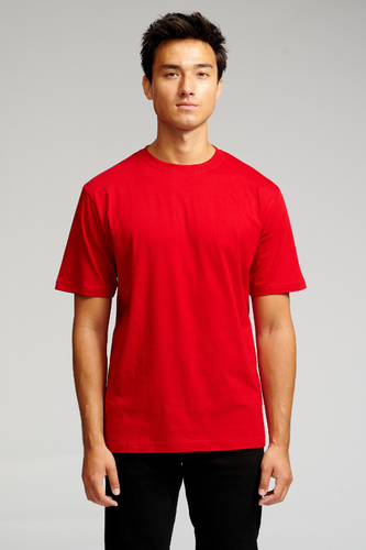 Oversized T -Shirt - Dänemarks Rot - Mann - TeeShoppen - Modalova