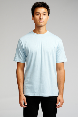 Oversized T -Shirt - Himmelblau - Mann - TeeShoppen - Modalova