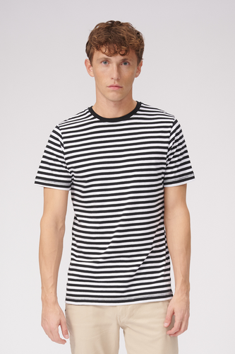 Nørregade Stripe - Schwarzweiß - Mann - TeeShoppen - Modalova