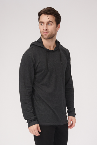 Helles Hoodie - Dunkelgrau - Male - TeeShoppen - Modalova