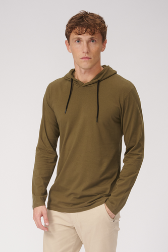 Leuchte Hoodie - Olive - Male - TeeShoppen - Modalova