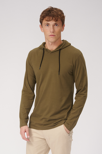 Leuchte Hoodie - Olive - Mann - TeeShoppen - Modalova