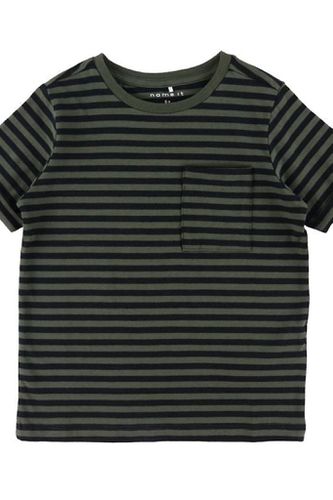 Striped T -Shirt in Bio -Baumwolle - schwarz - Name It - Modalova