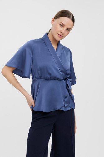 Amalia Wrap Top - Vintage Indigo - Vero Moda - Modalova