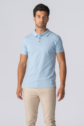 Muscle Poloshirt - hellblau - Mann - TeeShoppen - Modalova