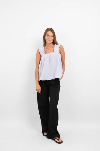 Lelou Top - Kentucky Blue - PIECES - PIECES - Modalova