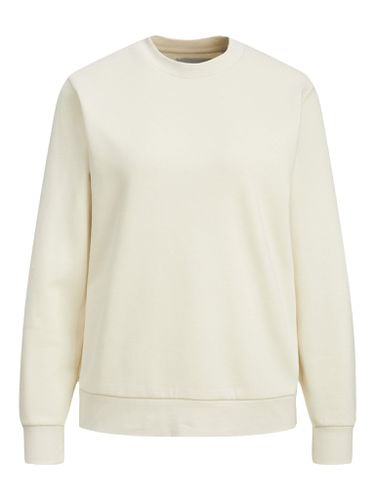 Basic Crewneck -Schweiß - leichtes Beige - Damen - TeeShoppen - Modalova