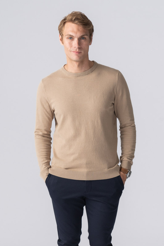 Pullover Roundneck - Sand - Mann - S - TeeShoppen - Modalova