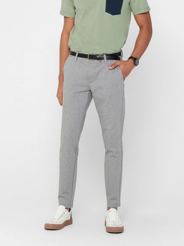 Markieren Pants - Hellgrau gestreift - Mann - Only & Sons - Modalova