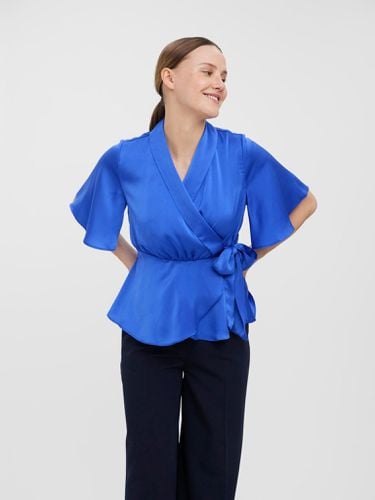 Amalia Wrap Top - blendend blau - Vero Moda - Modalova