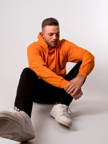 Basic Hoodie - Orange - TeeShoppen - Modalova