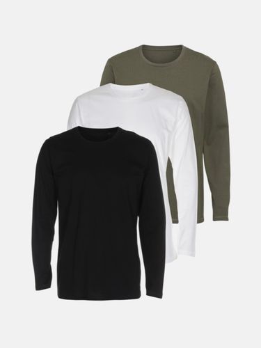 Basic Long Sleeve T-Shirt-Paketgeschäft (3 Stcs.) - TeeShoppen - Modalova