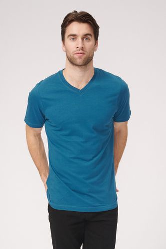 Basic vneck T -Shirt - Erdölblau - TeeShoppen - Modalova
