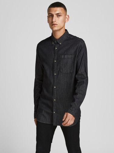 Brook Denim Shirt - schwarzer Denim - Male - Jack & Jones - Modalova