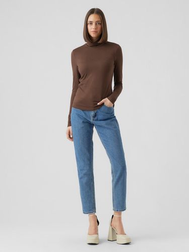 Ina High Neck Top - Kaffeebohne - Vero Moda - Modalova