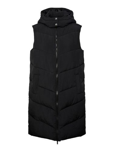 Jamilla Long Puffer Weste - Schwarz - PIECES - Modalova