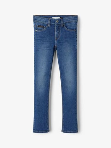 X -Slim Fit Jeans - mittelblauer Denim - Name It - Modalova