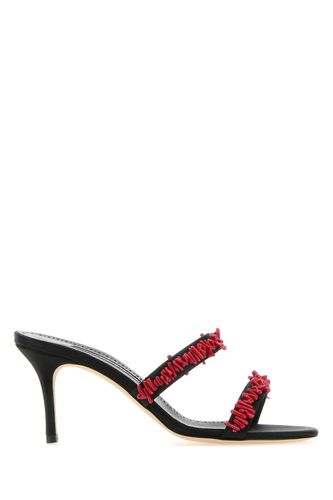 Satin Clorette mules - MANOLO BLAHNIK - Modalova