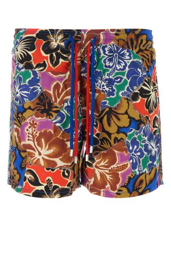 Printed nylon swimming shorts - PALM ANGELS X VILEBREQUIN - Modalova