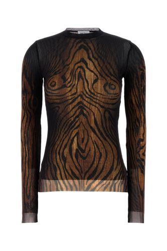 Printed tulle The Wood top - JEAN PAUL GAULTIER - Modalova