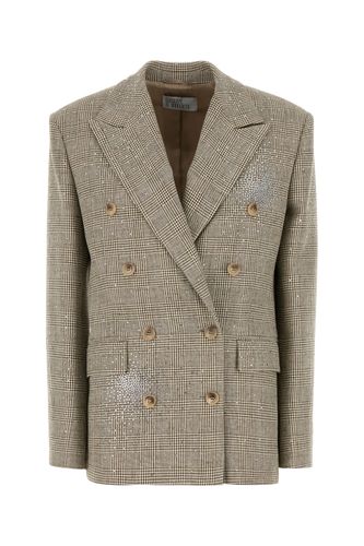 Embroidered cotton blend blazer - GIUSEPPE DI MORABITO - Modalova