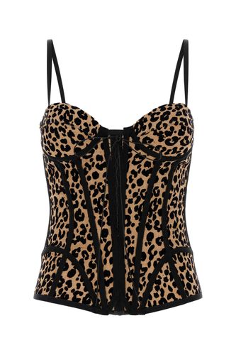 Printed stretch polyester blend bodice - GIUSEPPE DI MORABITO - Modalova