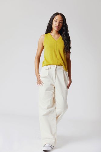 TIGER Organic Cotton Trousers Off White, SIZE 2 / UK 10 / EUR 38 - KOMODO - Modalova