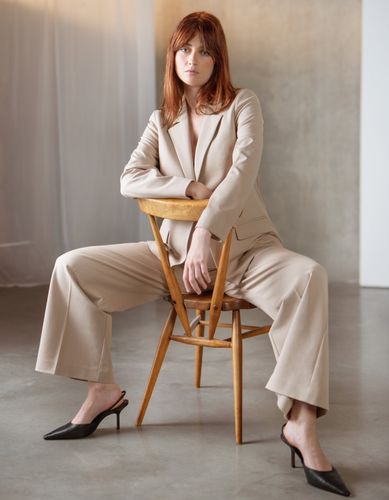 Wide-Leg Tailored Maternity Work Trouser - Seraphine - Modalova