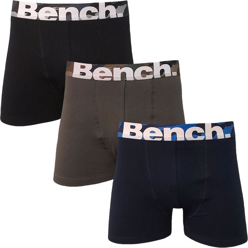 Mens Robson 3-Pack Logo Waistband Boxer Shorts - Assorted - Bench - Modalova