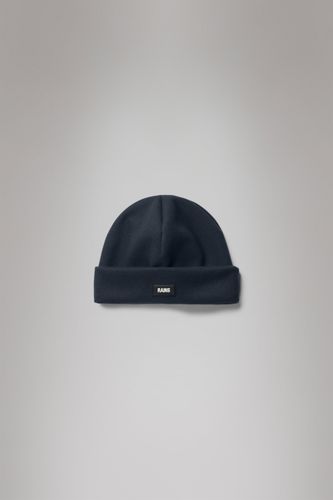 Rains Ribbed Fleece Beanie - Navy - Rains - Modalova