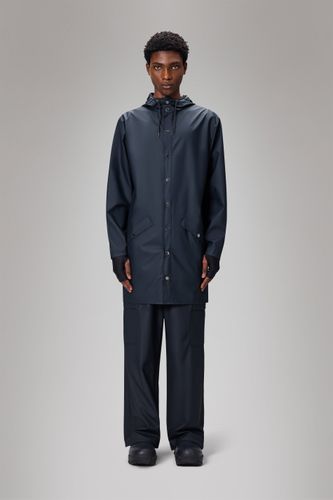 Rains Long Jacket - Navy - Rains - Modalova