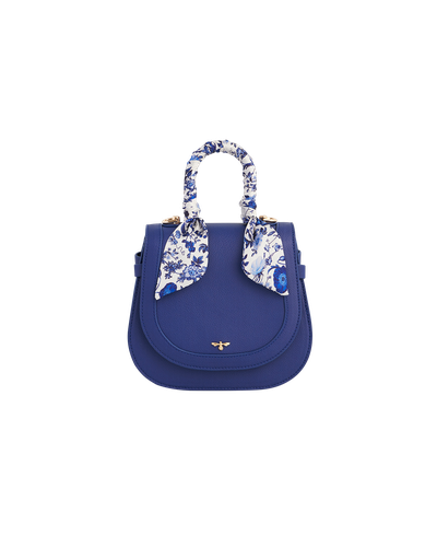 Blue Agnes Top Handle Saddle Bag | Women's Handbag - Fable England - Modalova