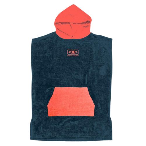 Youth Hooded Poncho Towel - Ocean and Earth - Modalova