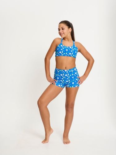 SmileyWorld Modibodi Teen Swimwear Hi Waist Short High Absorbency Boho Botanical Blue - Modibodi - Modalova