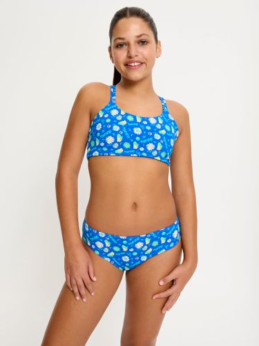 SmileyWorld Modibodi Teen Swimwear Reversible Crop Top Boho Botanical Blue - Modibodi - Modalova