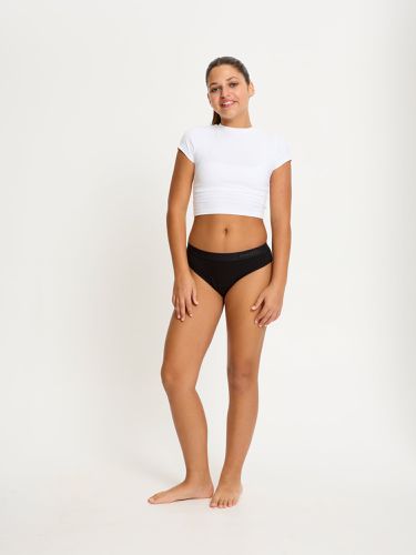 Teen Hipster Bikini Moderate-Heavy Black - Modibodi - Modalova