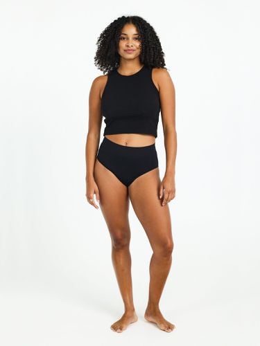 ModiComfort Seamless Full Brief Light-Moderate Black - Modibodi - Modalova