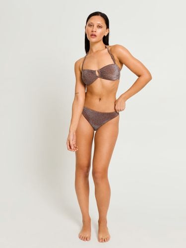 Swimwear Shimmer Hi-Leg Cheeky Bottom High Absorbency Espresso - Modibodi - Modalova