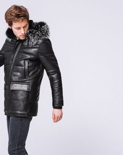 IZAC - PARKA CUIR MATELASSÉ - Izac - Modalova