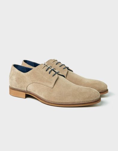 IZAC - Derby en cuir suédé beige - Izac - Modalova