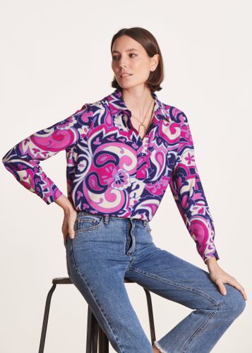 Top ample manches longues à imprimé - La Fée Maraboutée - Modalova