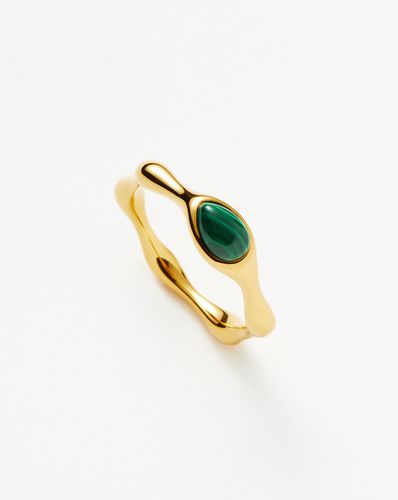 Magma Gemstone Stacking Ring | 18ct Recycled Gold Vermeil on Recycled Sterling Silver - Missoma - Modalova