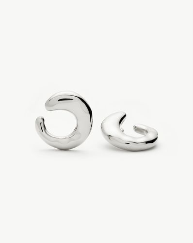 Molten Large Open Stud Earrings | Silver Plated - Missoma - Modalova