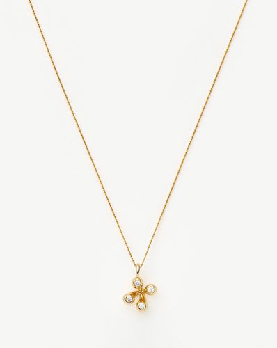 Atom Pendant Necklace | 18ct Gold Vermeil Cubic Zirconia - Missoma - Modalova