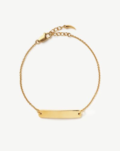 Engravable Bar Chain Bracelet | 18ct Gold Vermeil - Missoma - Modalova