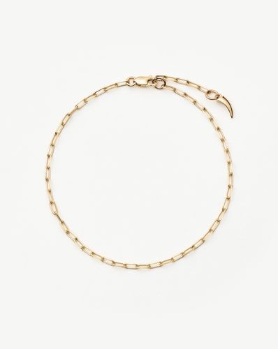 Fine Classic Paperclip Chain Bracelet | 14ct Solid Gold - Missoma - Modalova