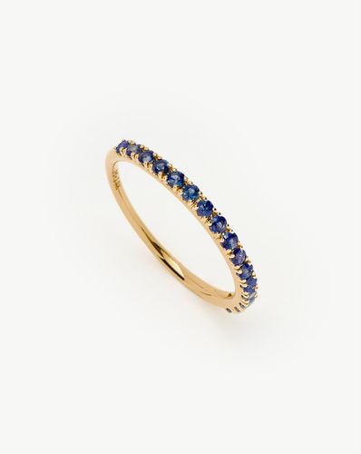 Fine Half Sapphire Eternity Ring | 14ct Solid Gold/Sapphire - Missoma - Modalova