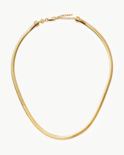 Flat Snake Chain Necklace - Missoma - Modalova